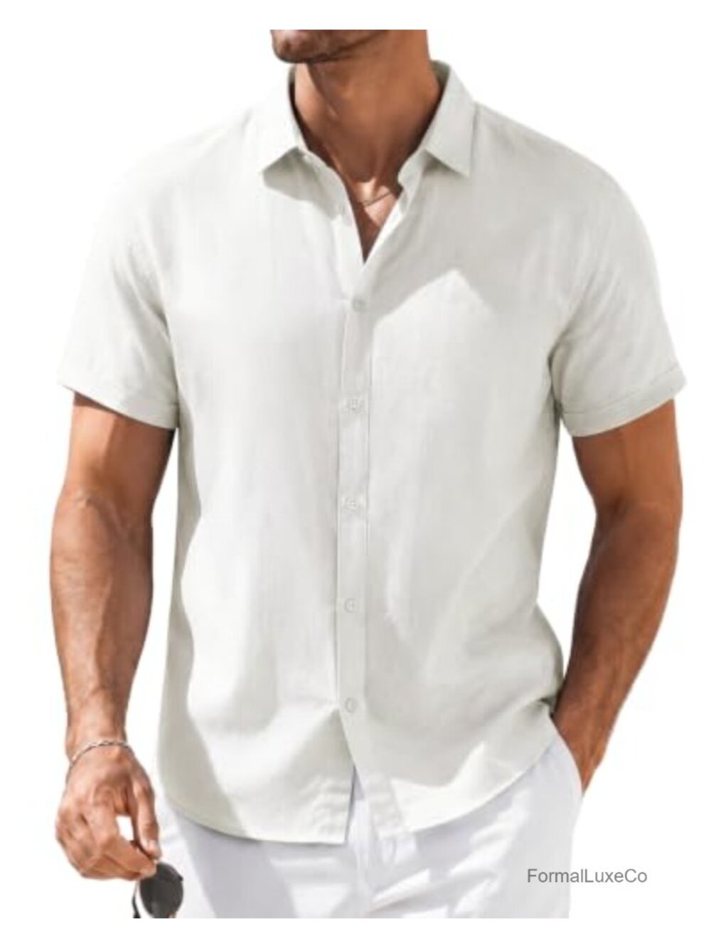 Men's Short Sleeve Button Down Hawaiian Shirt Collared Summer Beach Cruise